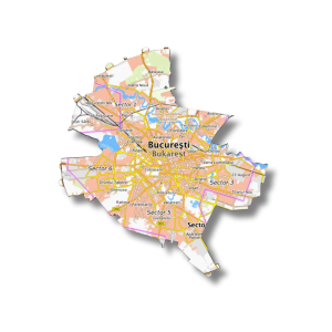 Harta Bucuresti - Centre Profesionale