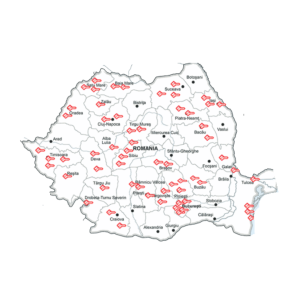 Harta Romania - Retea Nationala